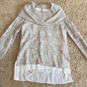 Silver sparkle sweater